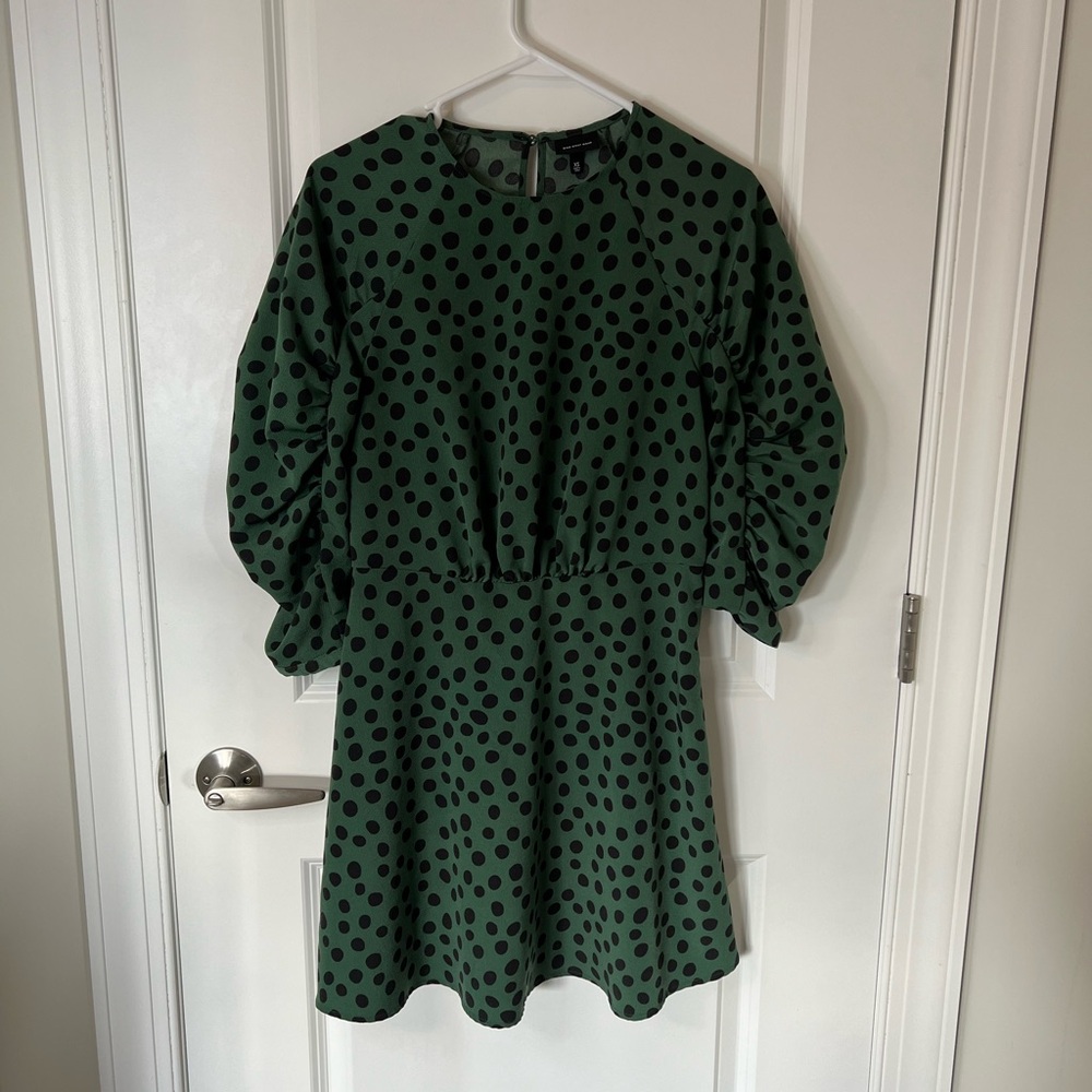 Who What Wear Polka Dot Dress - Picture 2 of 7